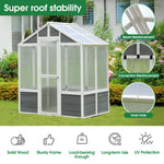 Wooden Walk-In Greenhouse 76''x48''x86''