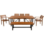 GO 6-8 Person Outdoor Acacia Wood Dining Set