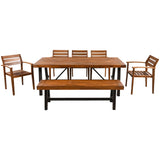 GO 6-8 Person Outdoor Acacia Wood Dining Set