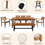 GO 6-8 Person Outdoor Acacia Wood Dining Set