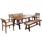 GO 6-8 Person Outdoor Acacia Wood Dining Set