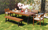 GO 6-8 Person Outdoor Acacia Wood Dining Set