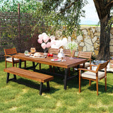 GO 6-8 Person Outdoor Acacia Wood Dining Set